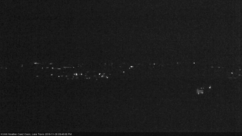 Lake Travis webcam, November 28, 2018 8:50 PM CT