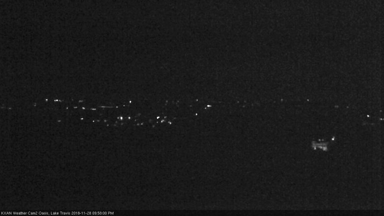 Lake Travis webcam, November 28, 2018 9:00 PM CT