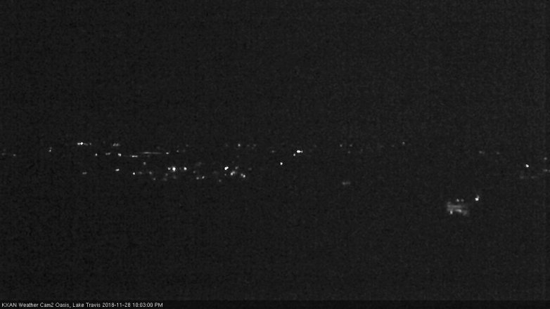 Lake Travis webcam, November 28, 2018 9:05 PM CT
