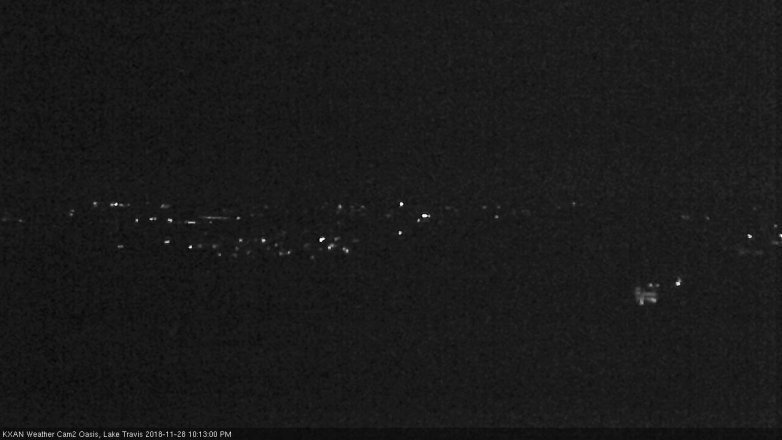 Lake Travis webcam, November 28, 2018 9:15 PM CT