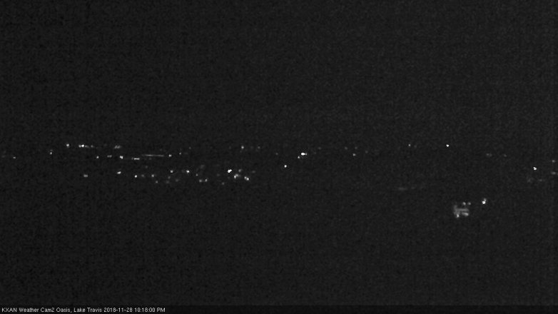 Lake Travis webcam, November 28, 2018 9:20 PM CT