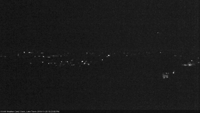 Lake Travis webcam, November 28, 2018 9:25 PM CT