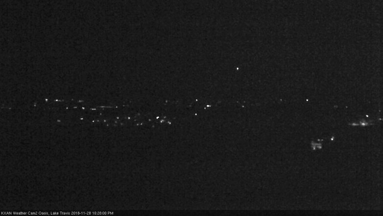 Lake Travis webcam, November 28, 2018 9:30 PM CT