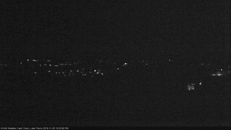 Lake Travis webcam, November 28, 2018 9:35 PM CT