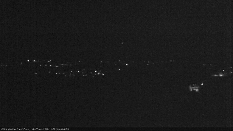 Lake Travis webcam, November 28, 2018 9:45 PM CT