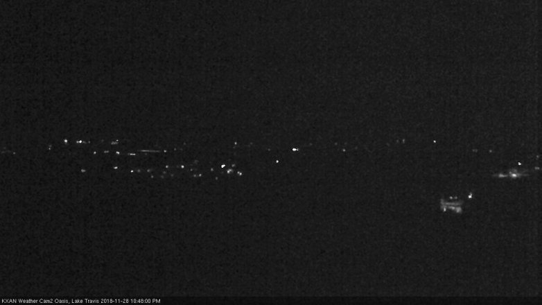 Lake Travis webcam, November 28, 2018 9:50 PM CT