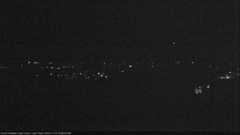 Lake Travis webcam, November 28, 2018 10:00 PM CT