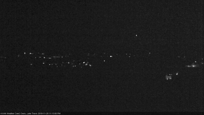 Lake Travis webcam, November 28, 2018 10:15 PM CT