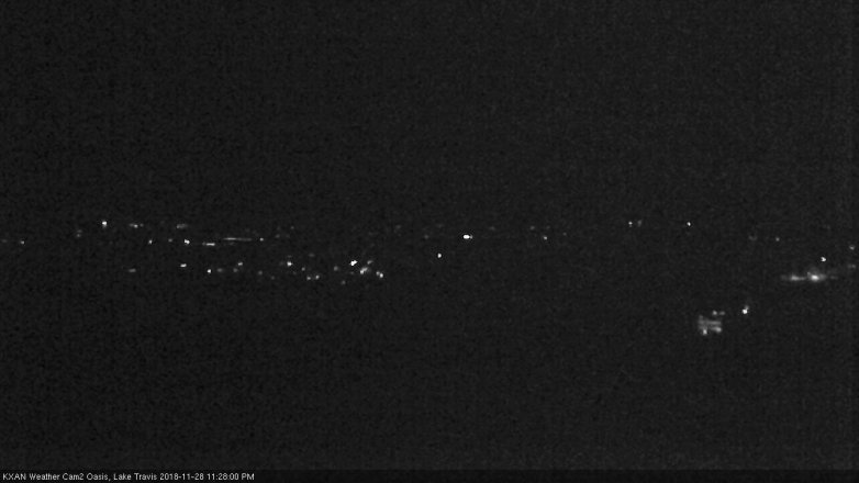 Lake Travis webcam, November 28, 2018 10:30 PM CT