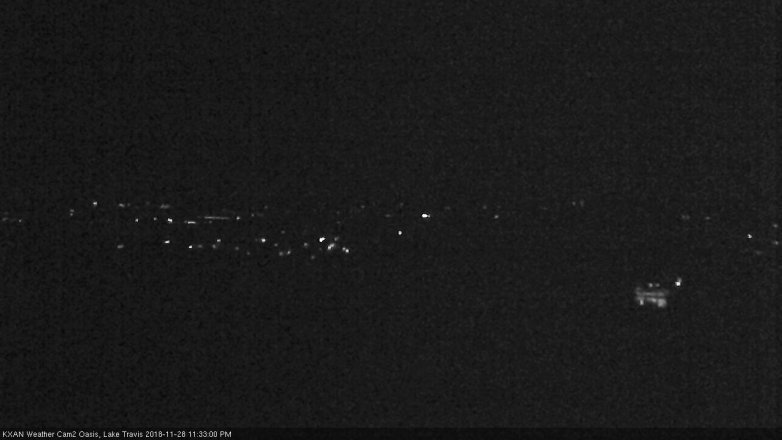Lake Travis webcam, November 28, 2018 10:35 PM CT