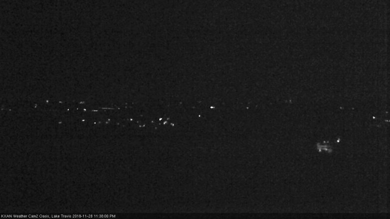 Lake Travis webcam, November 28, 2018 10:40 PM CT