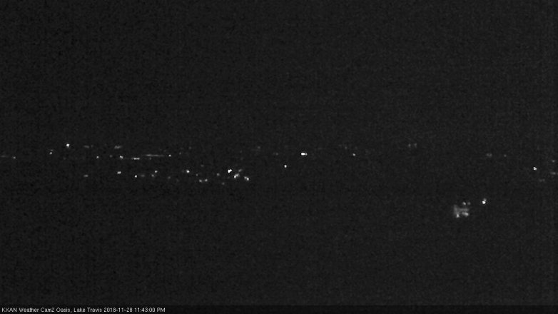 Lake Travis webcam, November 28, 2018 10:45 PM CT