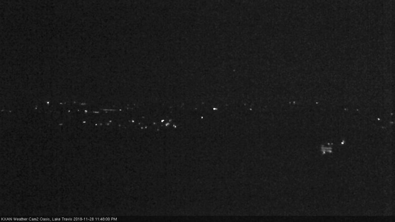 Lake Travis webcam, November 28, 2018 10:50 PM CT