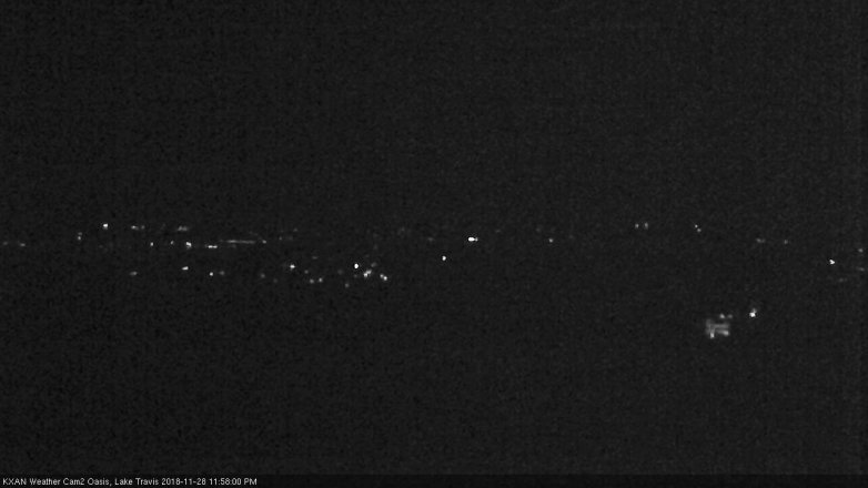 Lake Travis webcam, November 28, 2018 11:00 PM CT