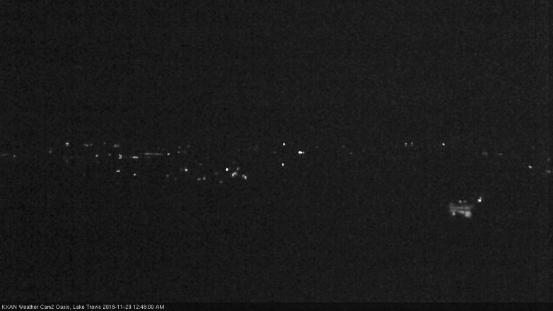 Lake Travis webcam, November 28, 2018 11:50 PM CT
