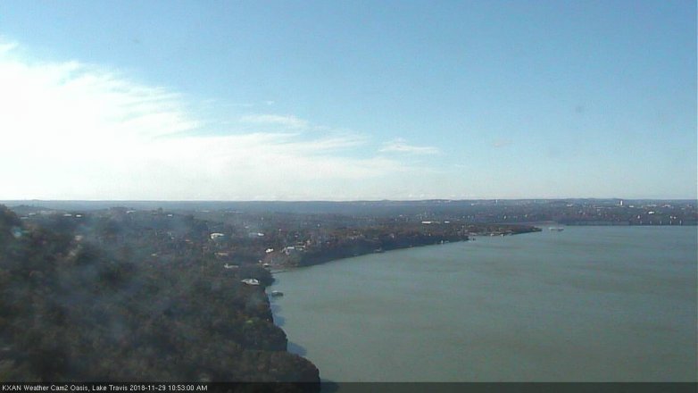 Lake Travis webcam, November 29, 2018 9:55 AM CT