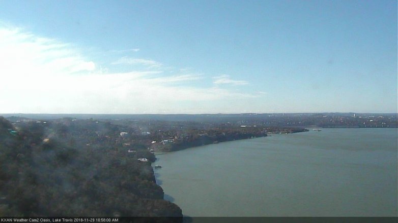 Lake Travis webcam, November 29, 2018 10:00 AM CT