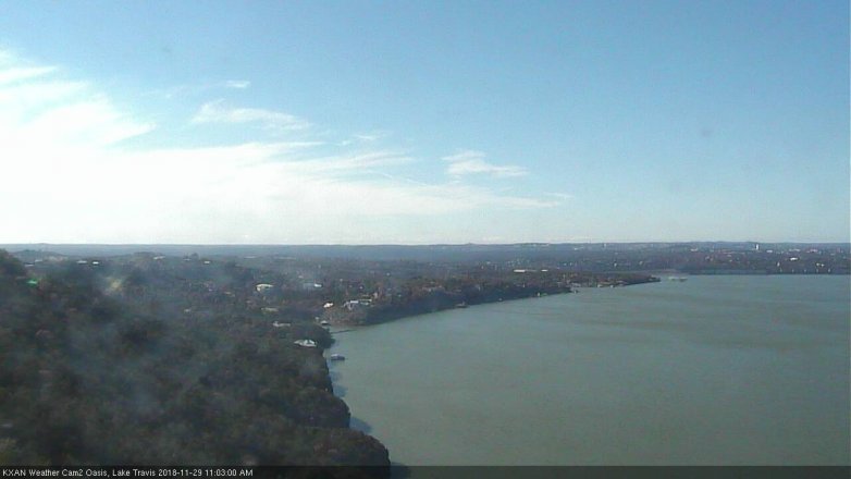 Lake Travis webcam, November 29, 2018 10:05 AM CT