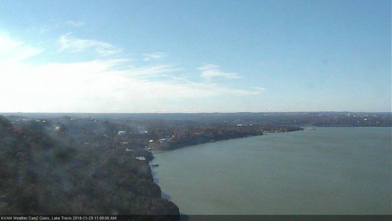 Lake Travis webcam, November 29, 2018 10:10 AM CT