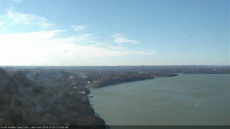 Lake Travis webcam, November 29, 2018 10:15 AM CT