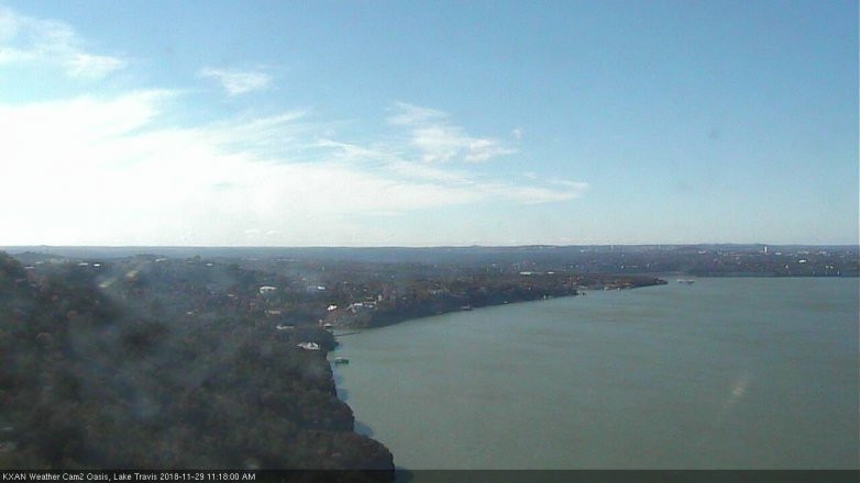 Lake Travis webcam, November 29, 2018 10:20 AM CT