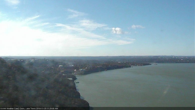 Lake Travis webcam, November 29, 2018 10:30 AM CT