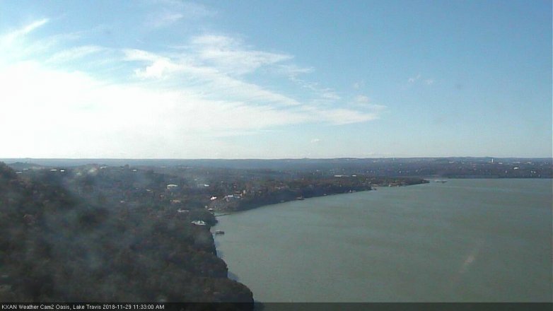 Lake Travis webcam, November 29, 2018 10:35 AM CT