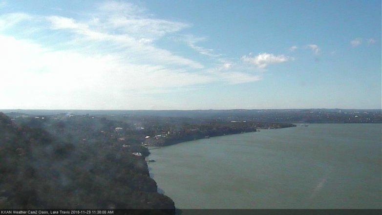 Lake Travis webcam, November 29, 2018 10:40 AM CT