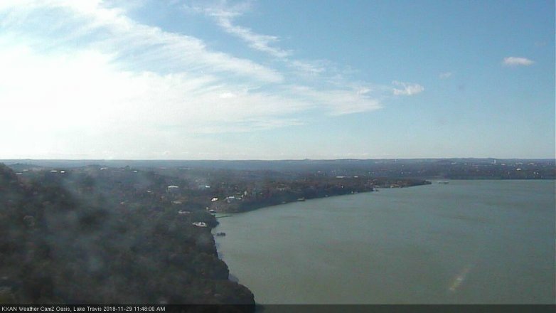 Lake Travis webcam, November 29, 2018 10:50 AM CT