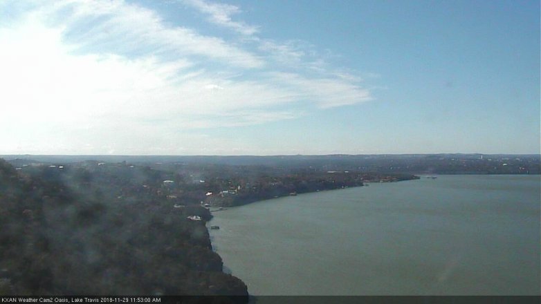 Lake Travis webcam, November 29, 2018 10:55 AM CT
