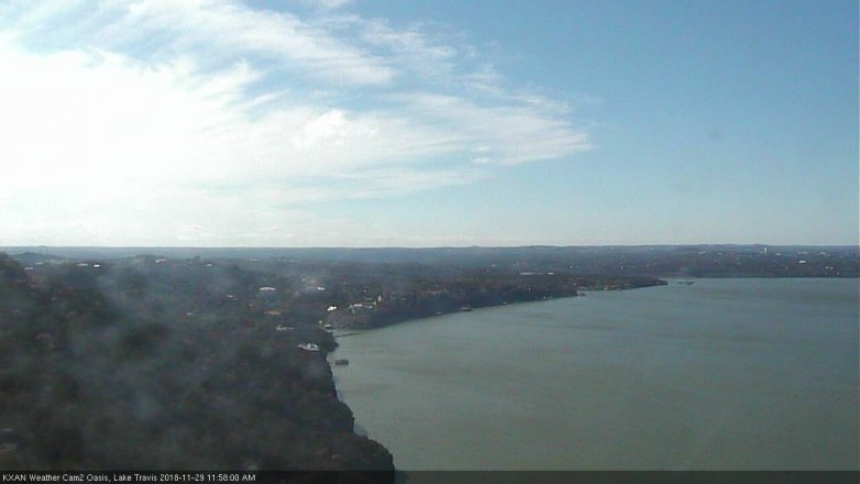 Lake Travis webcam, November 29, 2018 11:00 AM CT