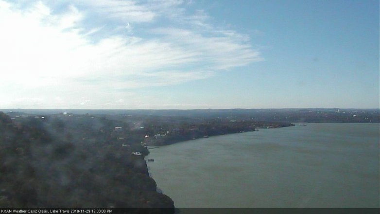 Lake Travis webcam, November 29, 2018 11:05 AM CT