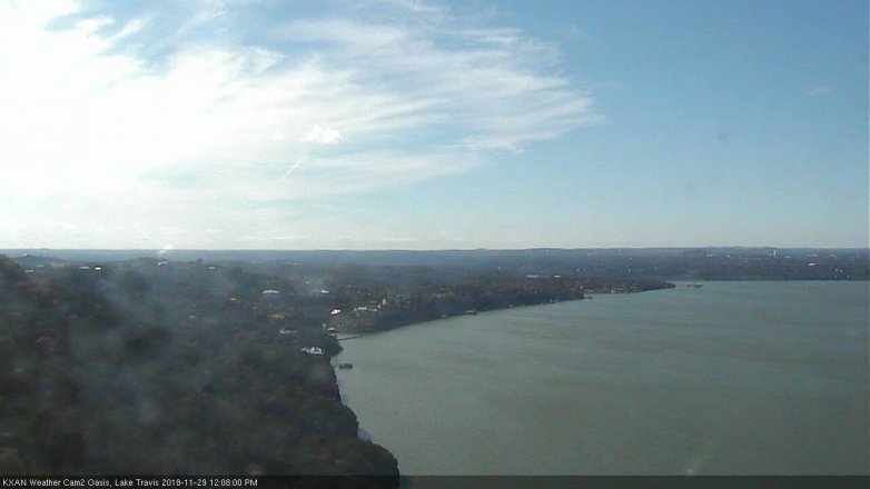 Lake Travis webcam, November 29, 2018 11:10 AM CT