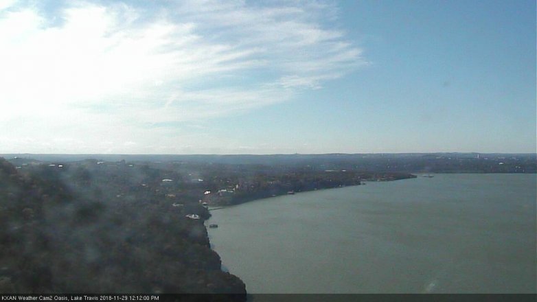 Lake Travis webcam, November 29, 2018 11:15 AM CT