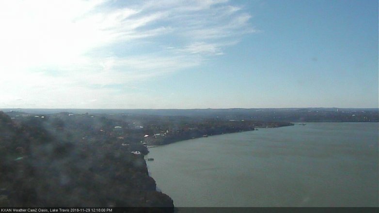 Lake Travis webcam, November 29, 2018 11:20 AM CT