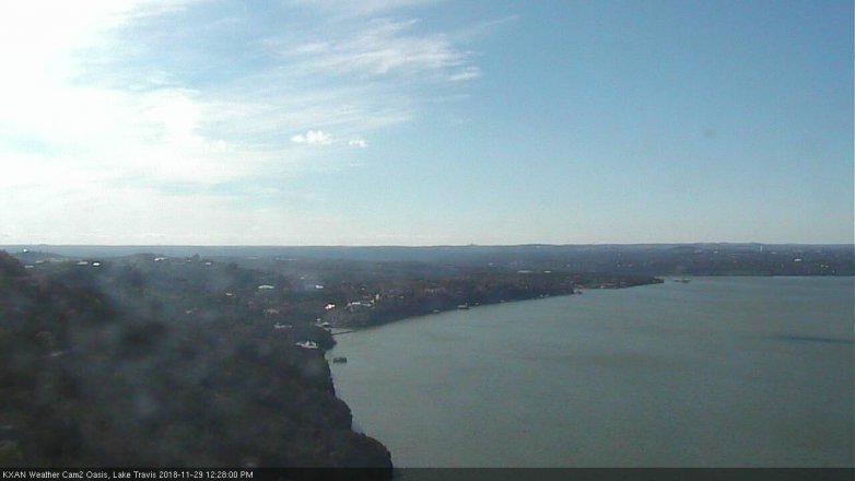 Lake Travis webcam, November 29, 2018 11:30 AM CT