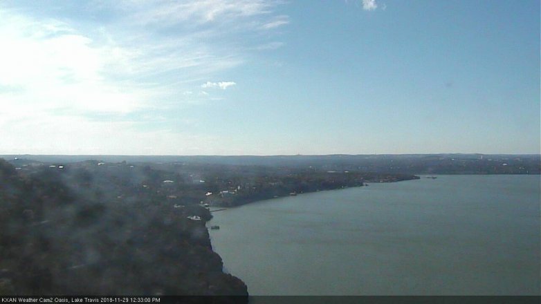 Lake Travis webcam, November 29, 2018 11:35 AM CT
