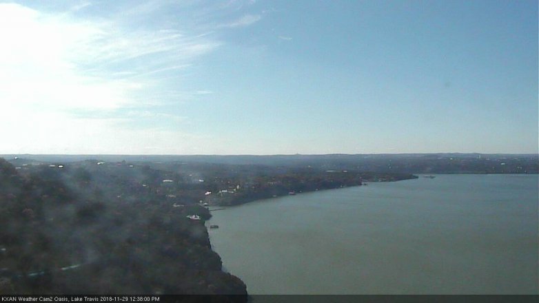Lake Travis webcam, November 29, 2018 11:40 AM CT