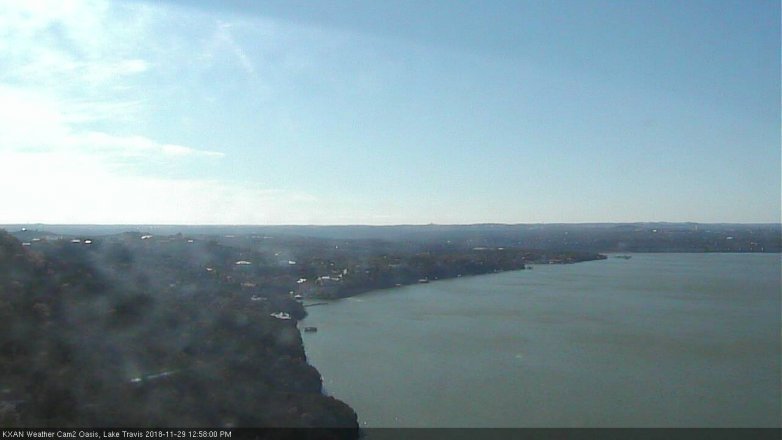 Lake Travis webcam, November 29, 2018 12:00 PM CT