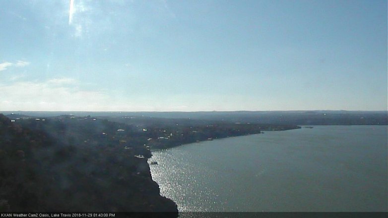 Lake Travis webcam, November 29, 2018 12:45 PM CT