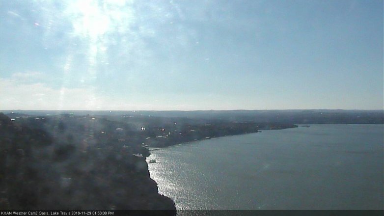 Lake Travis webcam, November 29, 2018 12:55 PM CT