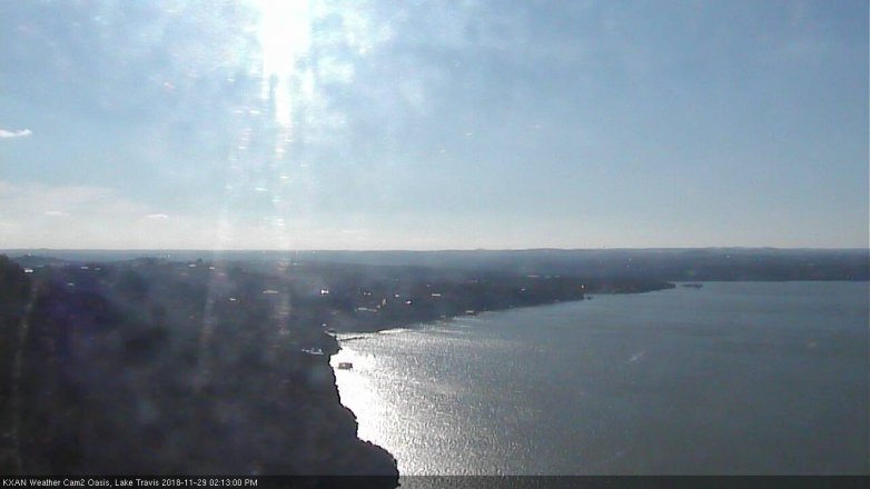 Lake Travis webcam, November 29, 2018 1:15 PM CT