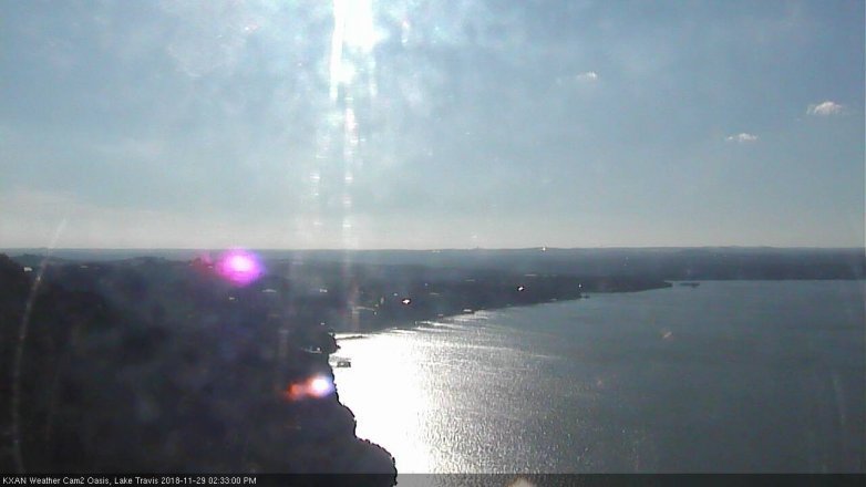 Lake Travis webcam, November 29, 2018 1:35 PM CT