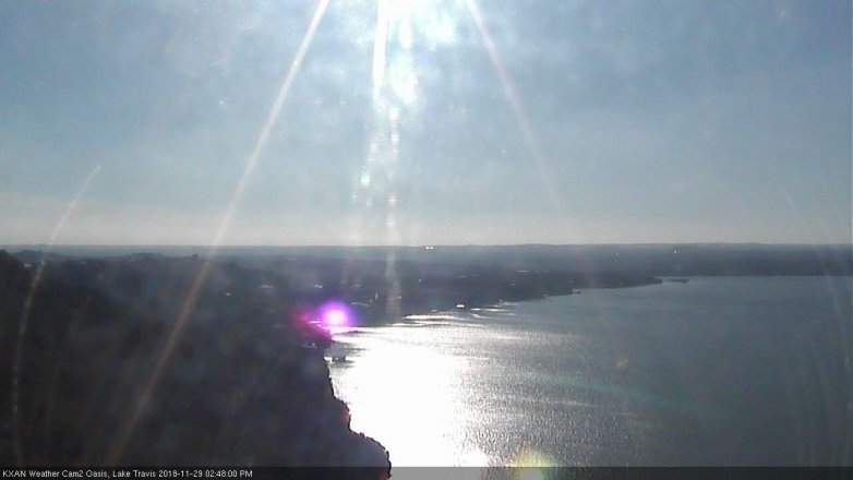 Lake Travis webcam, November 29, 2018 1:50 PM CT