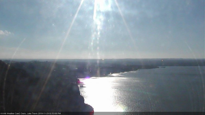 Lake Travis webcam, November 29, 2018 1:55 PM CT