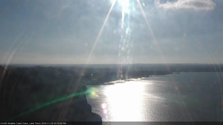 Lake Travis webcam, November 29, 2018 2:20 PM CT