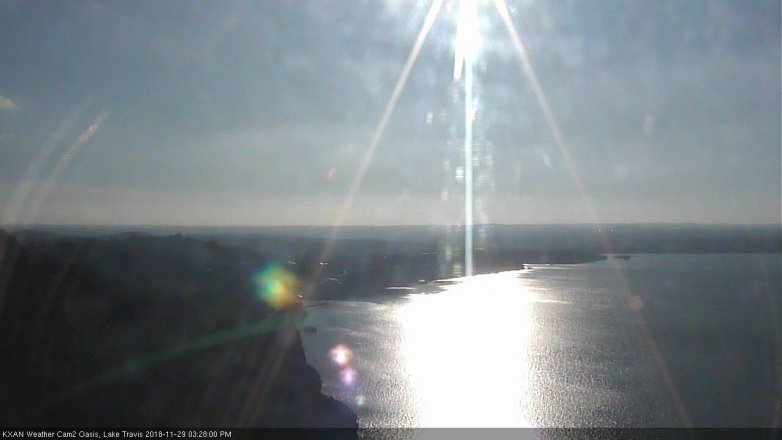 Lake Travis webcam, November 29, 2018 2:30 PM CT