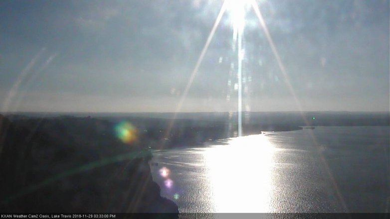 Lake Travis webcam, November 29, 2018 2:35 PM CT