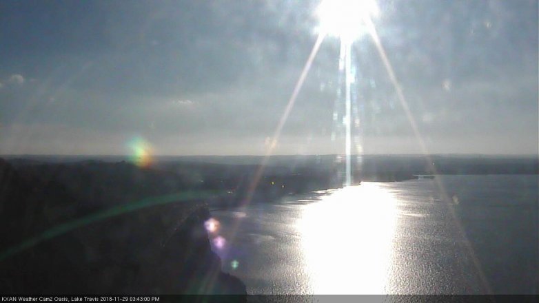 Lake Travis webcam, November 29, 2018 2:45 PM CT
