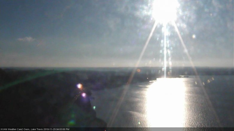 Lake Travis webcam, November 29, 2018 3:05 PM CT